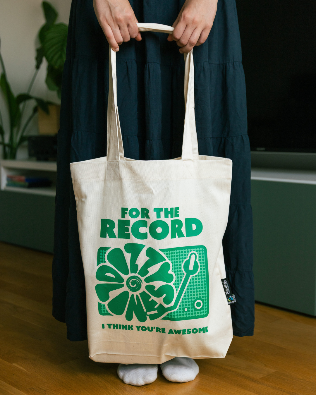 'For the Record' Baumwoll Tasche