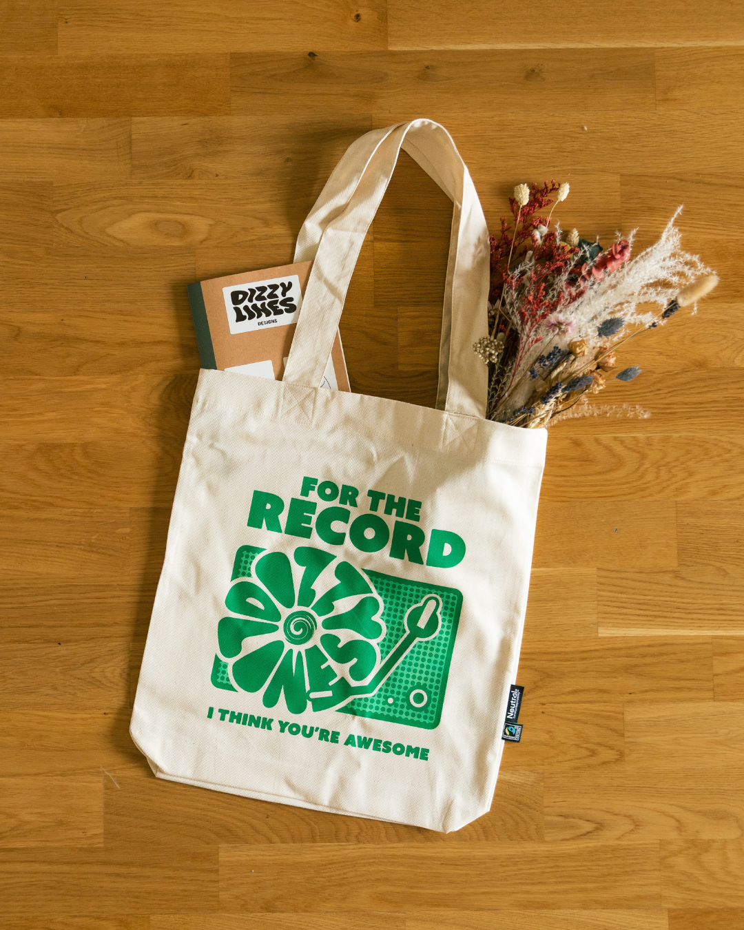 'For the Record' Baumwoll Tasche
