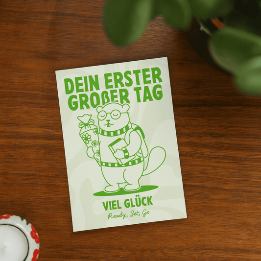 'Dein erster großer Tag' Grußkarte