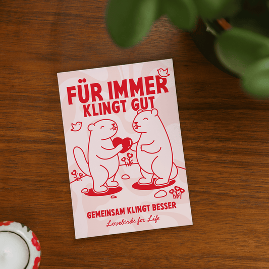 'Für immer klingt gut' Grußkarte