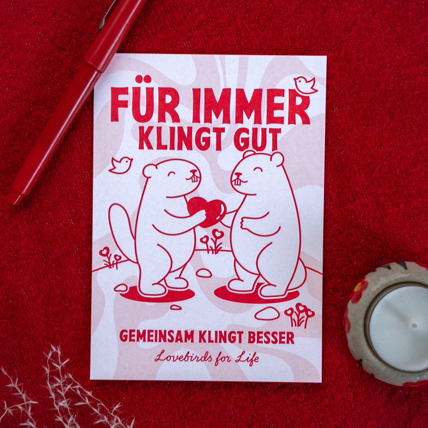 'Für immer klingt gut' Grußkarte