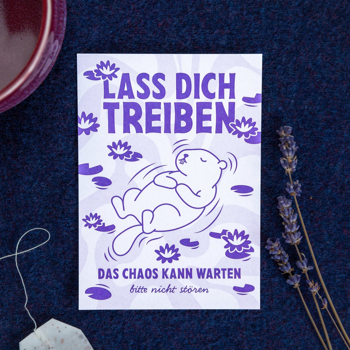 'Lass dich Treiben' Grußkarte