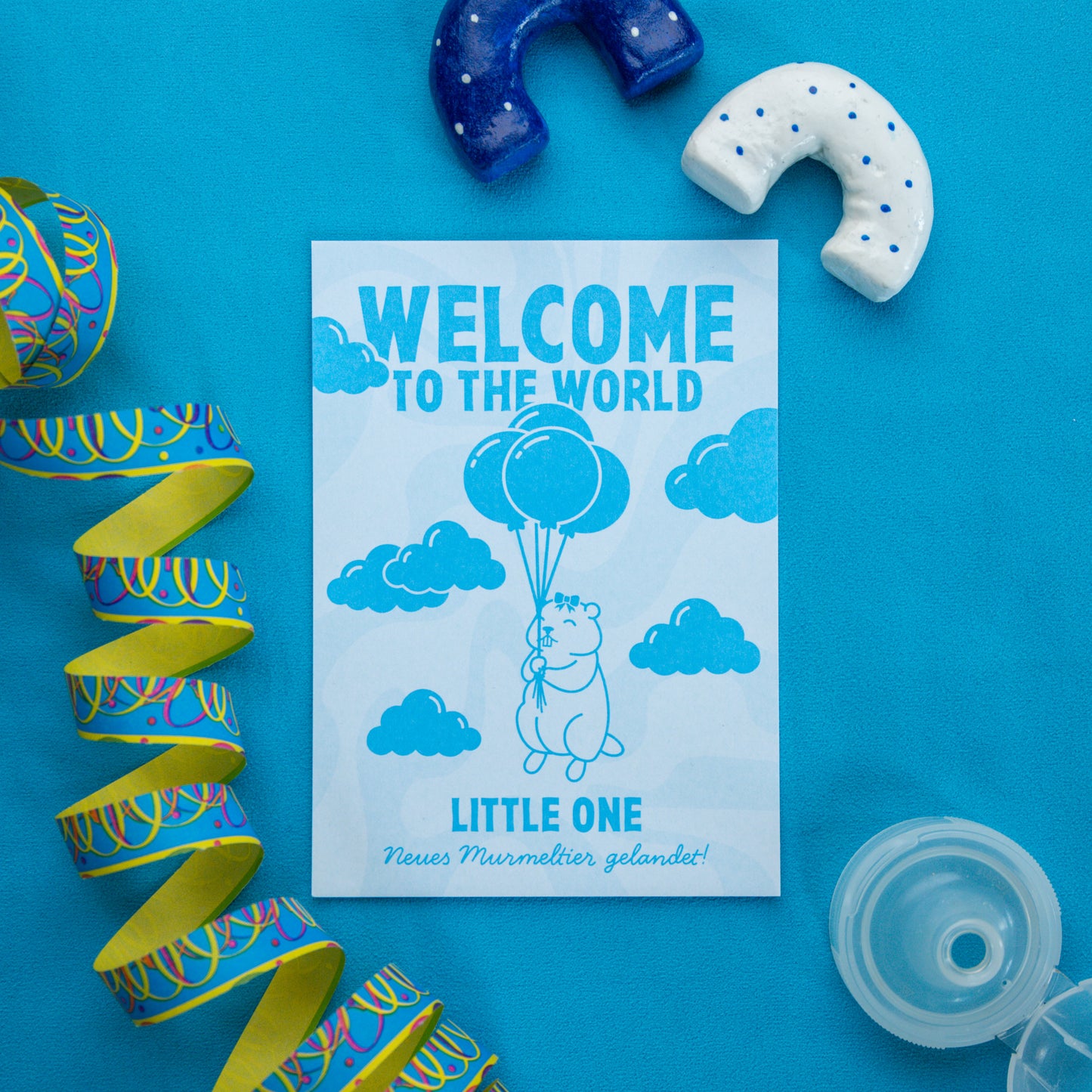 'Welcome to the World' Grußkarte