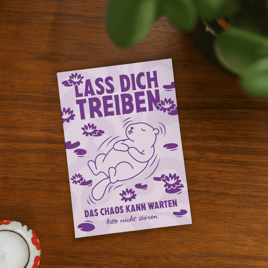 'Lass dich Treiben' Grußkarte
