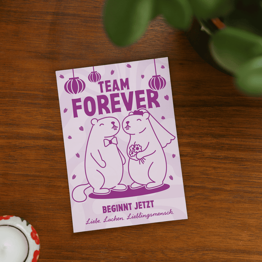 'Team Forever' Grußkarte