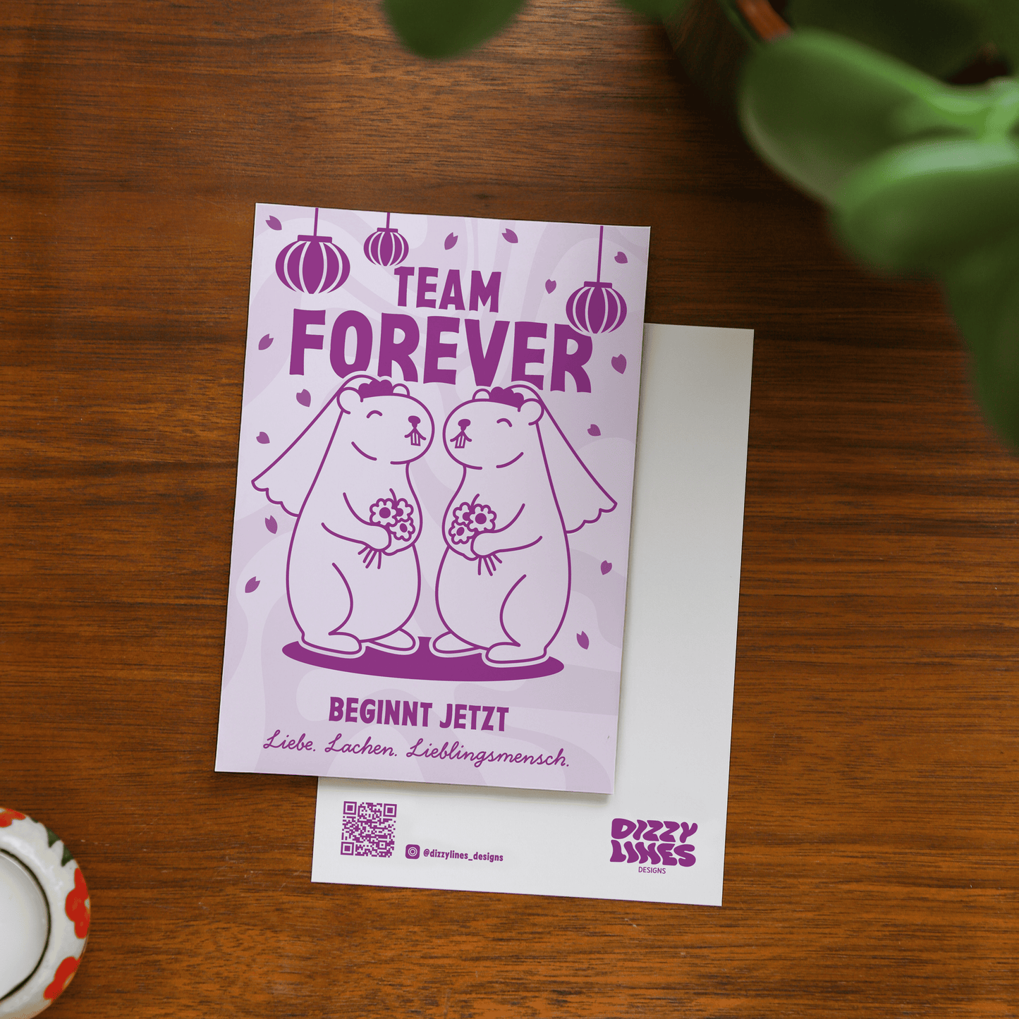 'Team Forever' Grußkarte