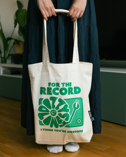'For the Record' Baumwoll Tasche
