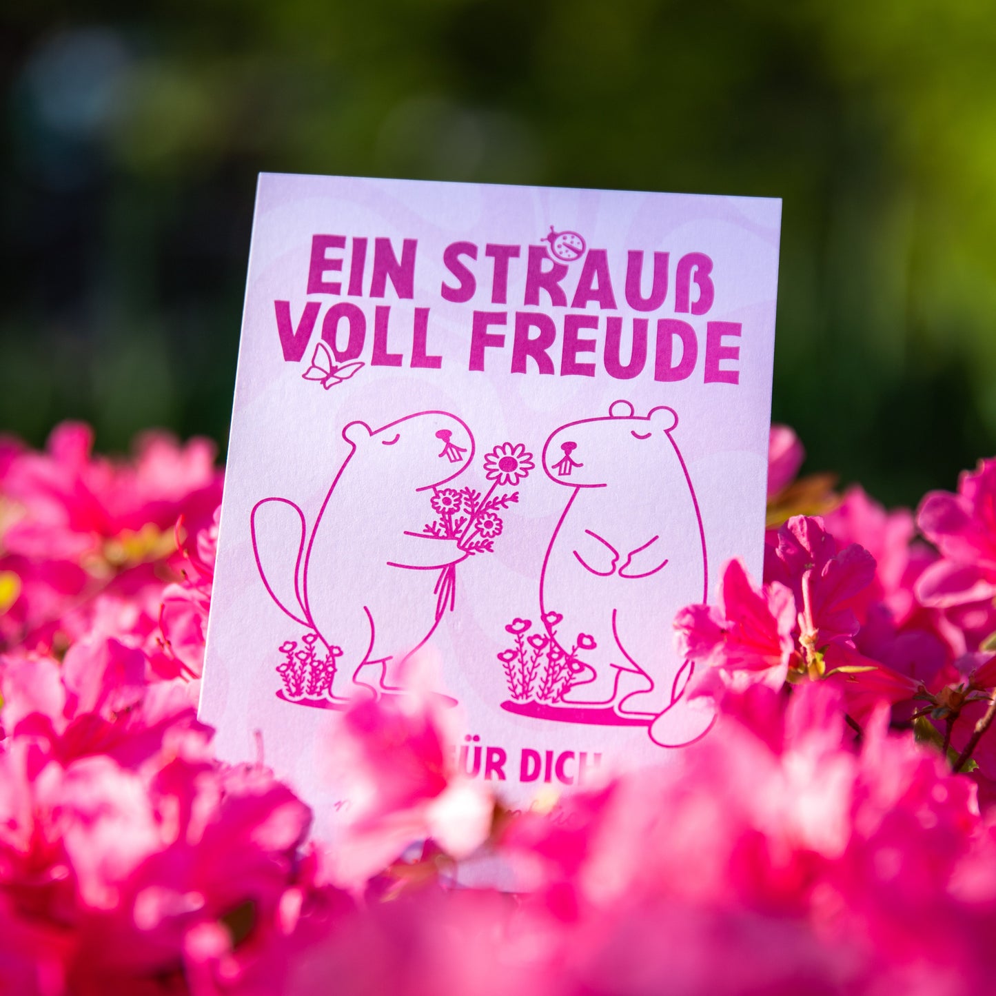 'Ein Strauß voll Freude' Grußkarte