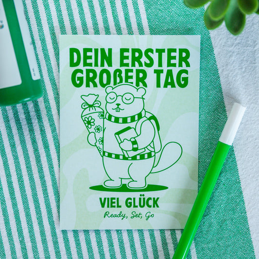 'Dein erster großer Tag' Grußkarte