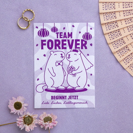 'Team Forever' Grußkarte