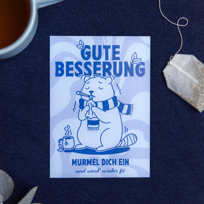 'Gute Besserung' Grußkarte