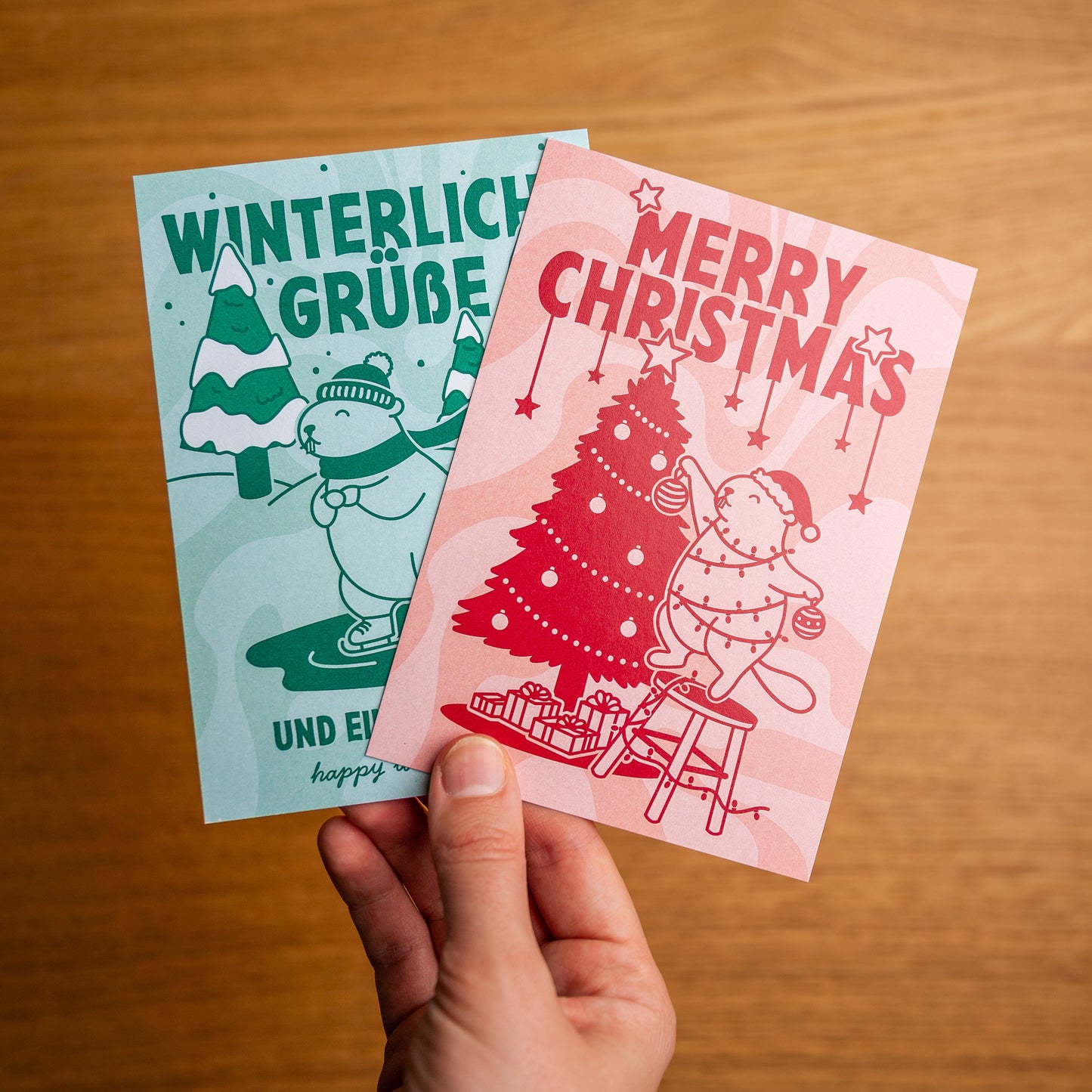 'Christmas' Grußkarten