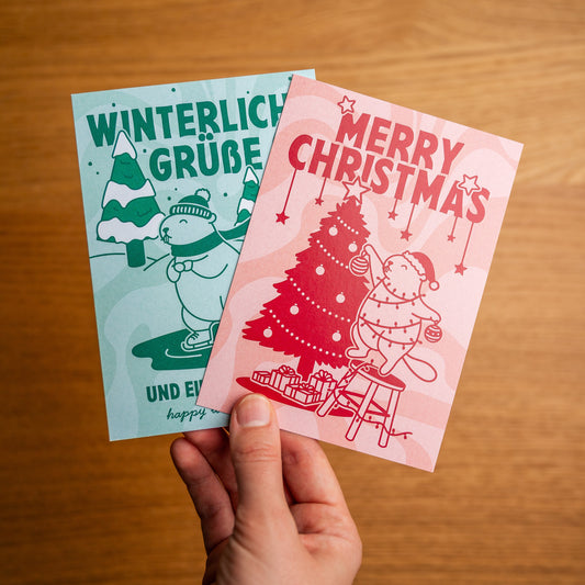 'Christmas' Grußkarten