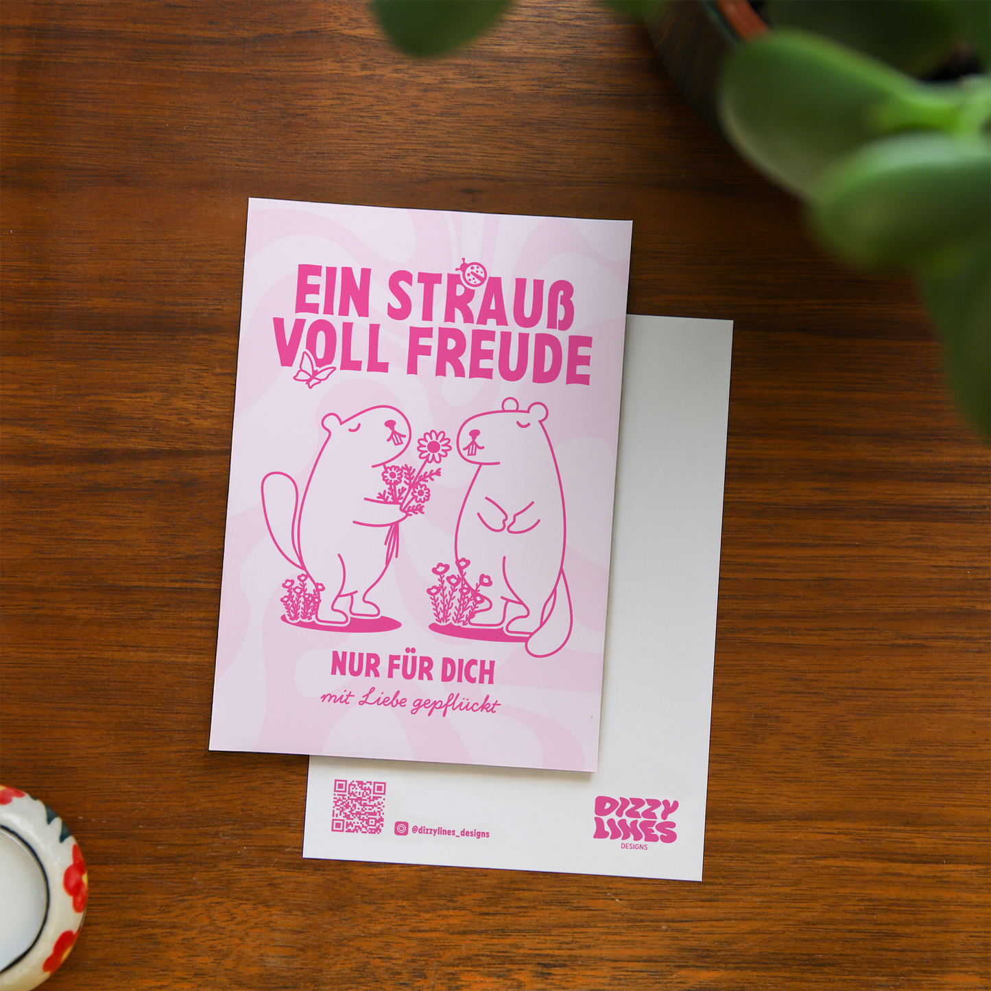 'Ein Strauß voll Freude' Grußkarte